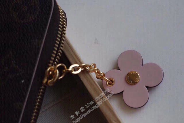 lv錢包 M64201 路易威登經典Clemence錢夾 lv老花拉鏈女長錢包  lvqb1136